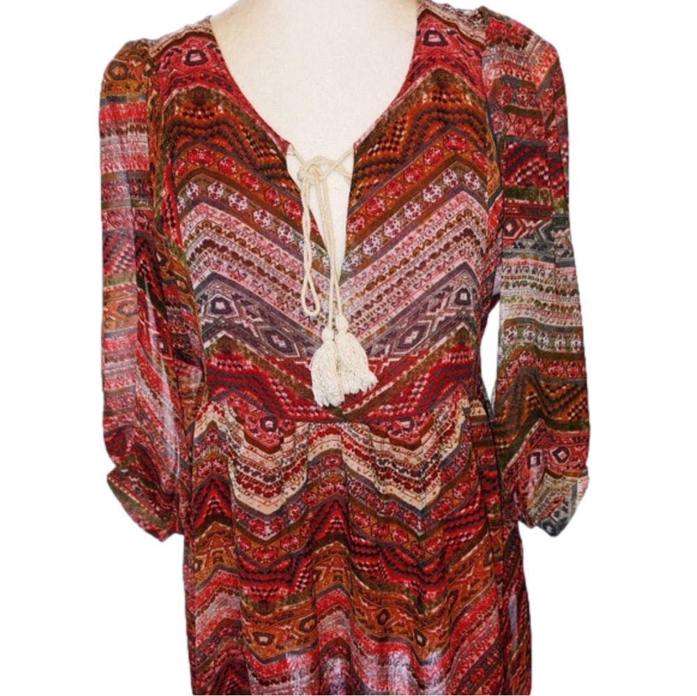 Umgee BOHO Tunic Blouse S